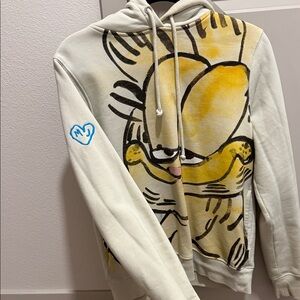 Marc Jacobs White and Yellow Graphic Hoodie